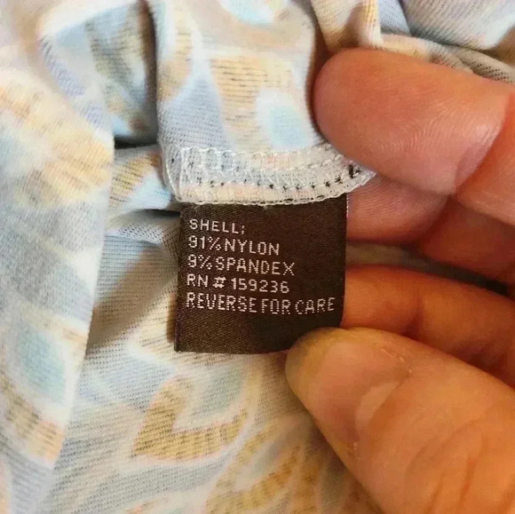 J. McLaughlin Dress Peacock Catalina Cloth Sophia 3/4 Shift Midi Sz Small 159236 - Picture 7 of 7